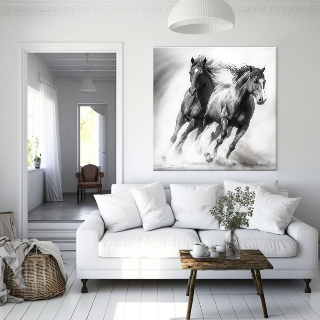 TrdX Black & White Horses 2